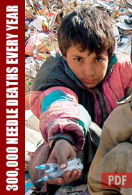 Slumdog Scandal: Children scavaging for used needles that kill 300,000 annually